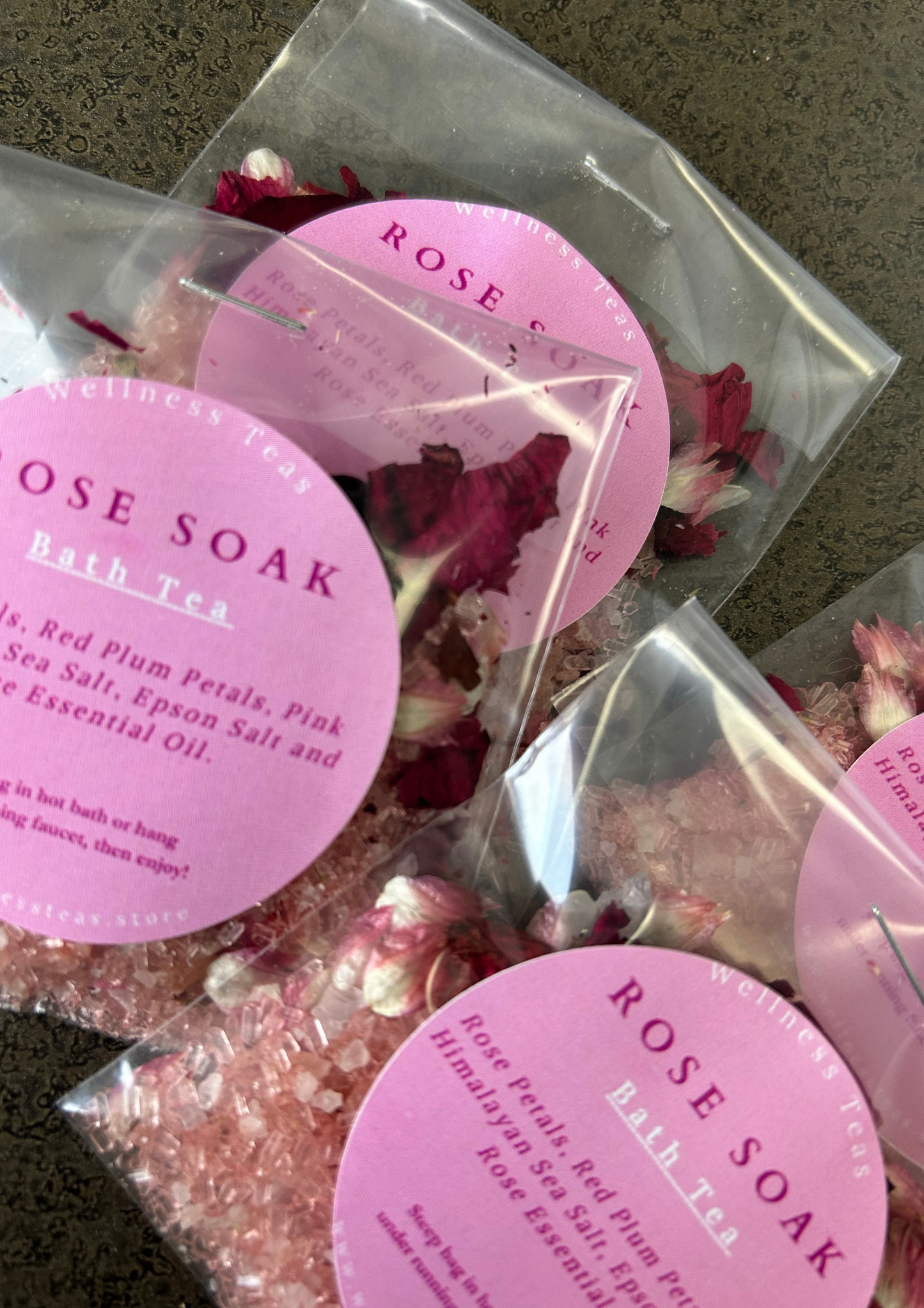 Rose Soak Bath Tea Bag