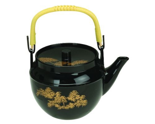Black Bamboo Tea Pot