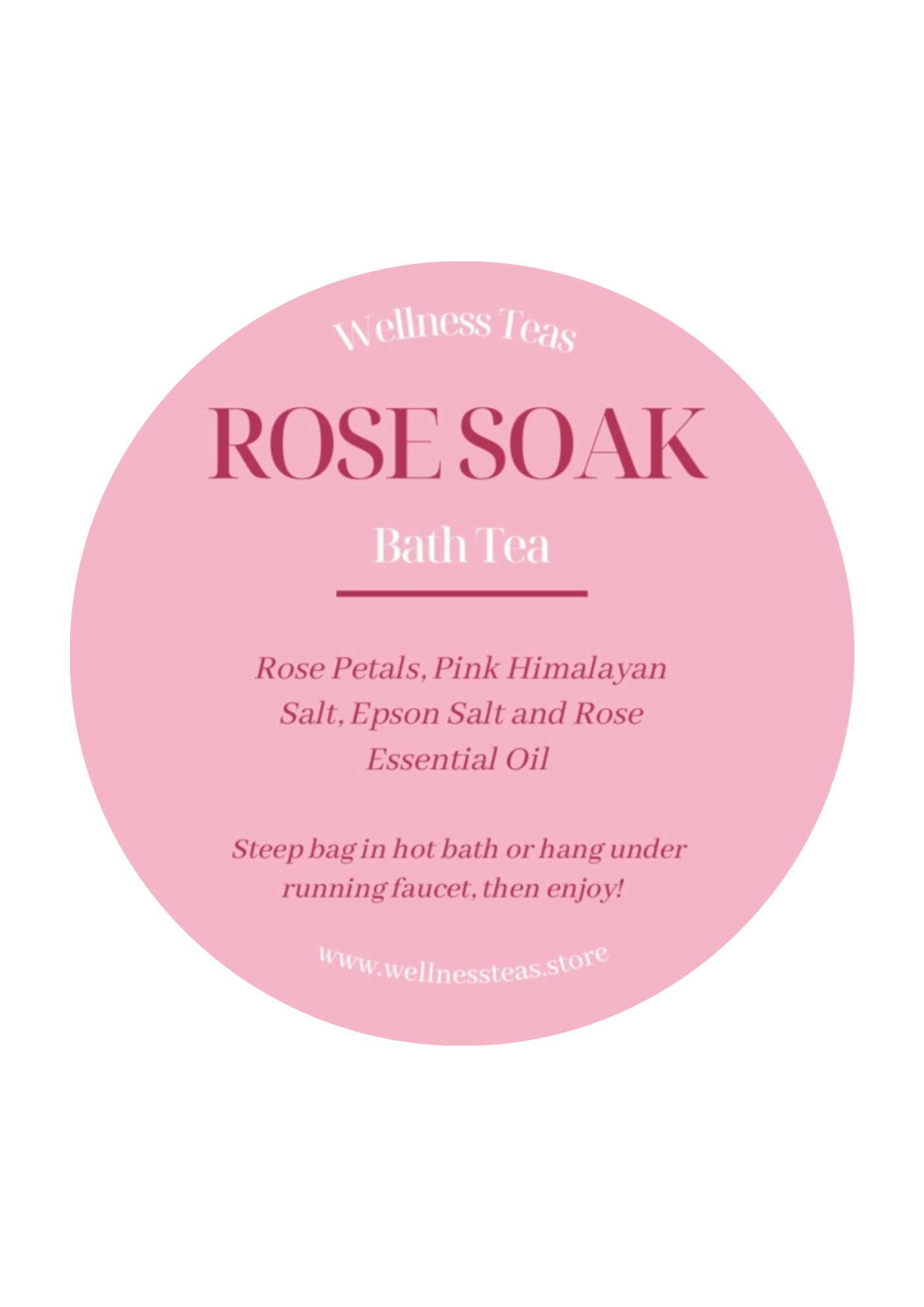 Rose Soak Bag