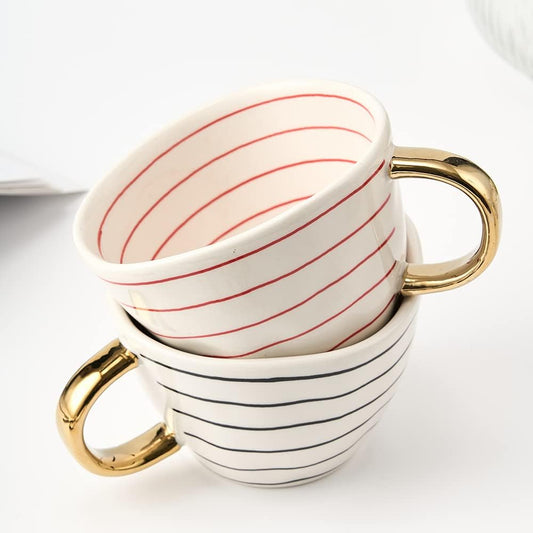 Striped Ceramic Mug